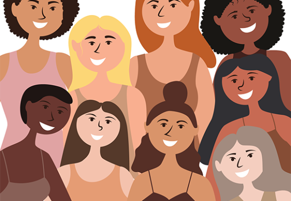 Grupo de mujeres - dibujo